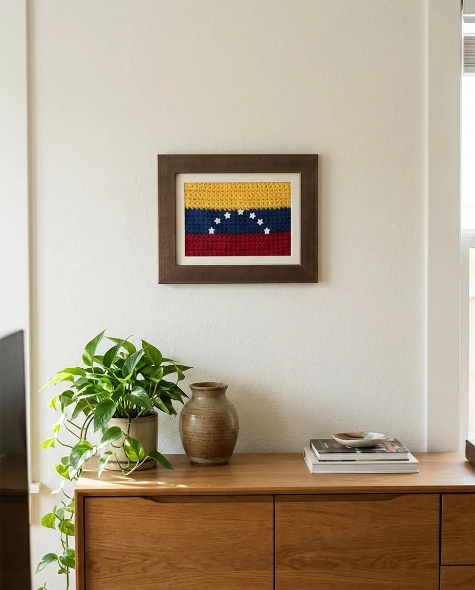 Ilustración con IA: Cuadro Bandera de Venezuela