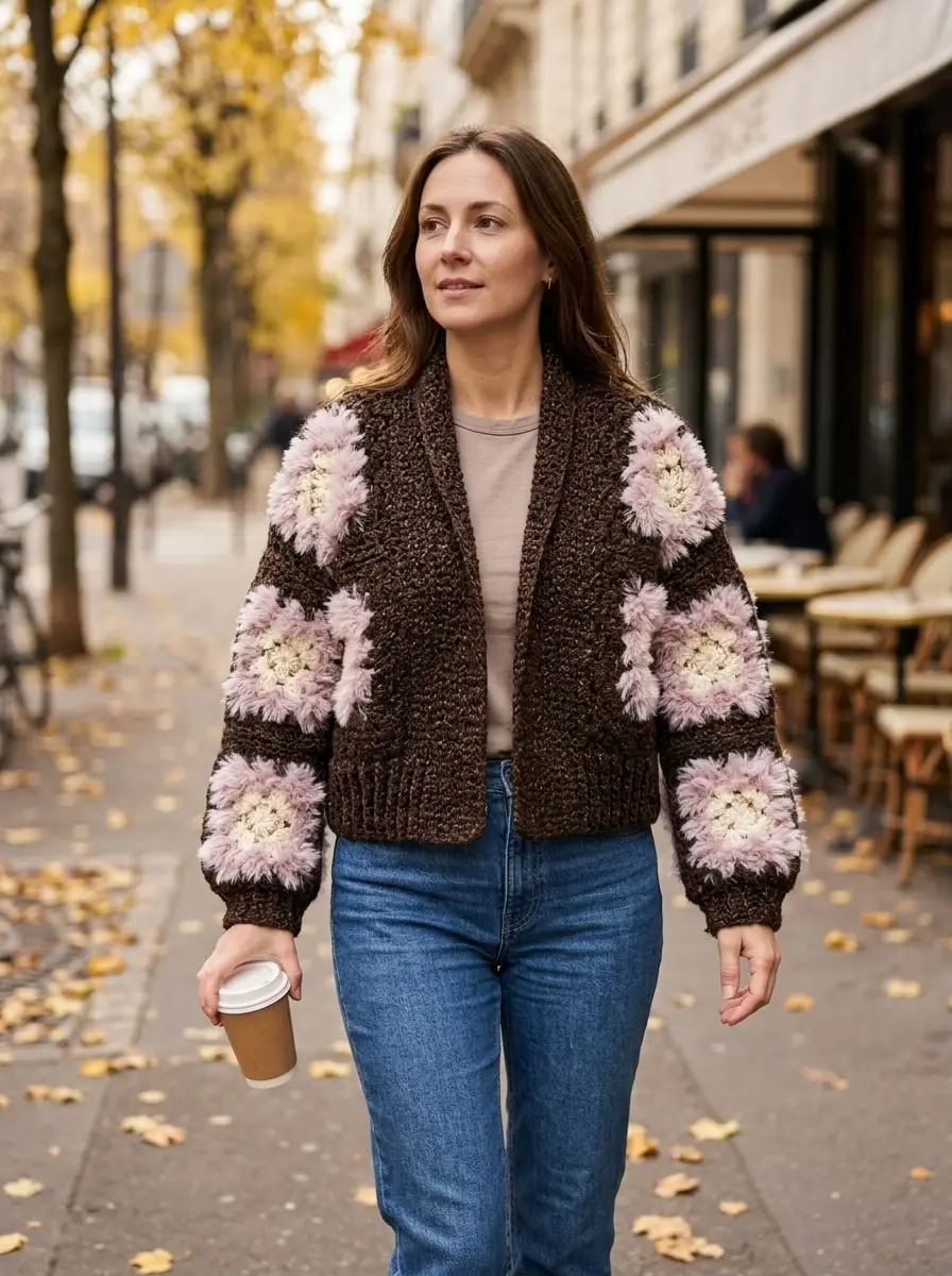 Ilustración: Chaqueta Cacao · París